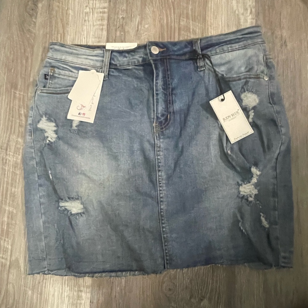 Judy blue jean skirt